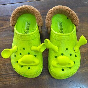 DreamWorks Shrek X Crocs Shrocks Classic Clog Lime Punch Green Size 6 Women